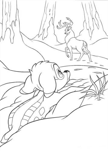 Kids-n-fun.de | 29 Ausmalbilder von Bambi 2